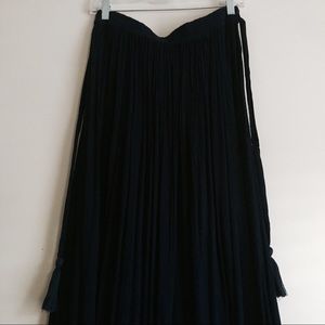 Navy Blue Maxi Skirt